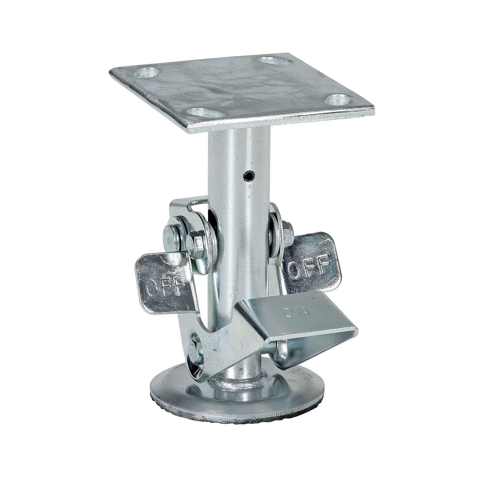 Vestil Galvanized Steel Top Mount Floor Lock 6-1/2 to 7-1/4 In. Height Gray